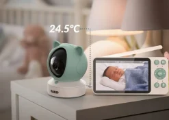 Neno ivo niania obrotowa video ip z odbiornikiem