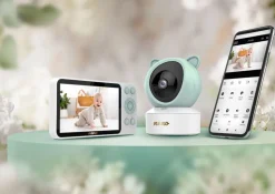 Neno ivo niania obrotowa video ip z odbiornikiem