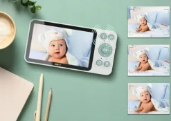 Neno ivo niania obrotowa video ip z odbiornikiem