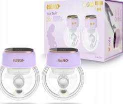 Neno sole twin bezprzewodowy laktator muszlowy przenośny hands free