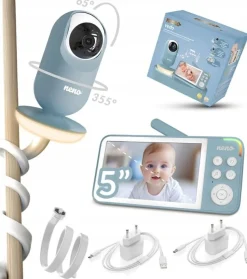 Neno Vedo Blue niania elektroniczna z kamerą z bezprzewodowym odbiornikiem