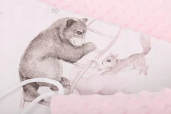 Ochraniacz do łóżeczka minky 120x60 na szczebelki 180x30cm Babymam
