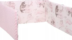 Ochraniacz do łóżeczka minky 120x60 na szczebelki 180x30cm Babymam