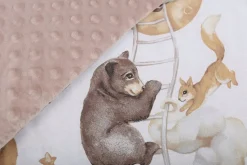 Ochraniacz do łóżeczka minky 120x60 na szczebelki 180x30cm Babymam