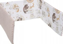 Ochraniacz do łóżeczka minky 120x60 na szczebelki 180x30cm Babymam