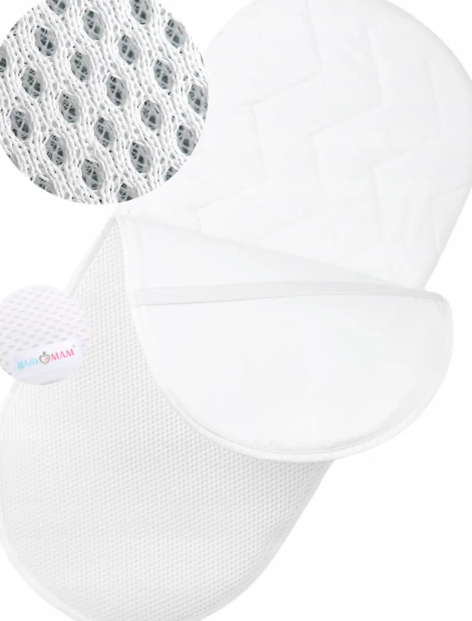Ochraniacz na materac 75x35 do wózka wodoodporny oddychający 3D AIR Babymam