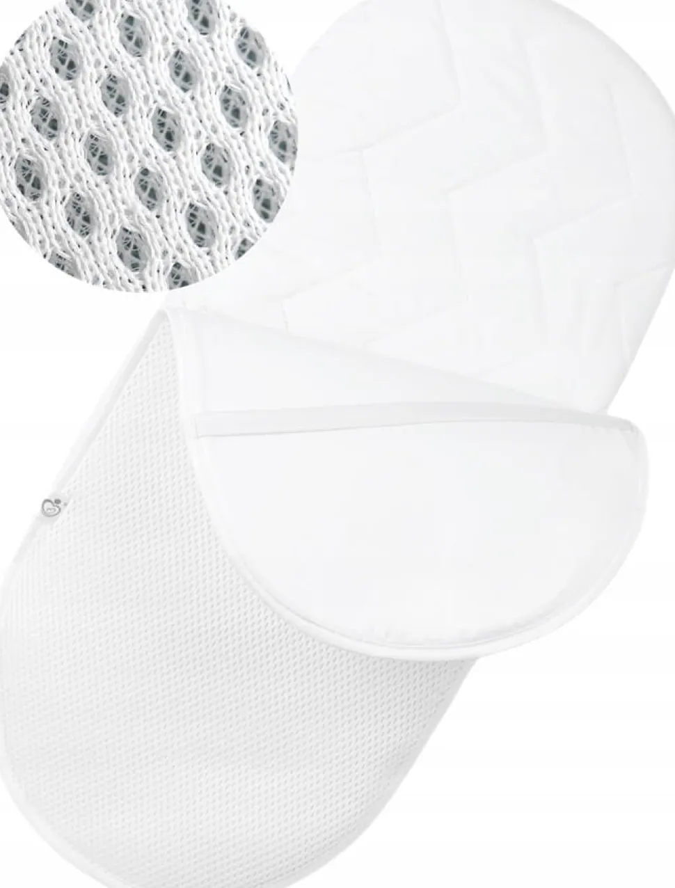 Ochraniacz na materac 75x35 do wózka wodoodporny oddychający 3D AIR Babymam