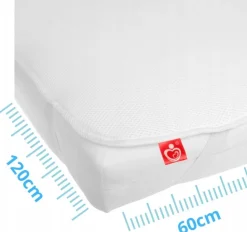 Ochraniacz podkład na materac 120X60 wodoodporny oddychający 3D Air Flow Babymam