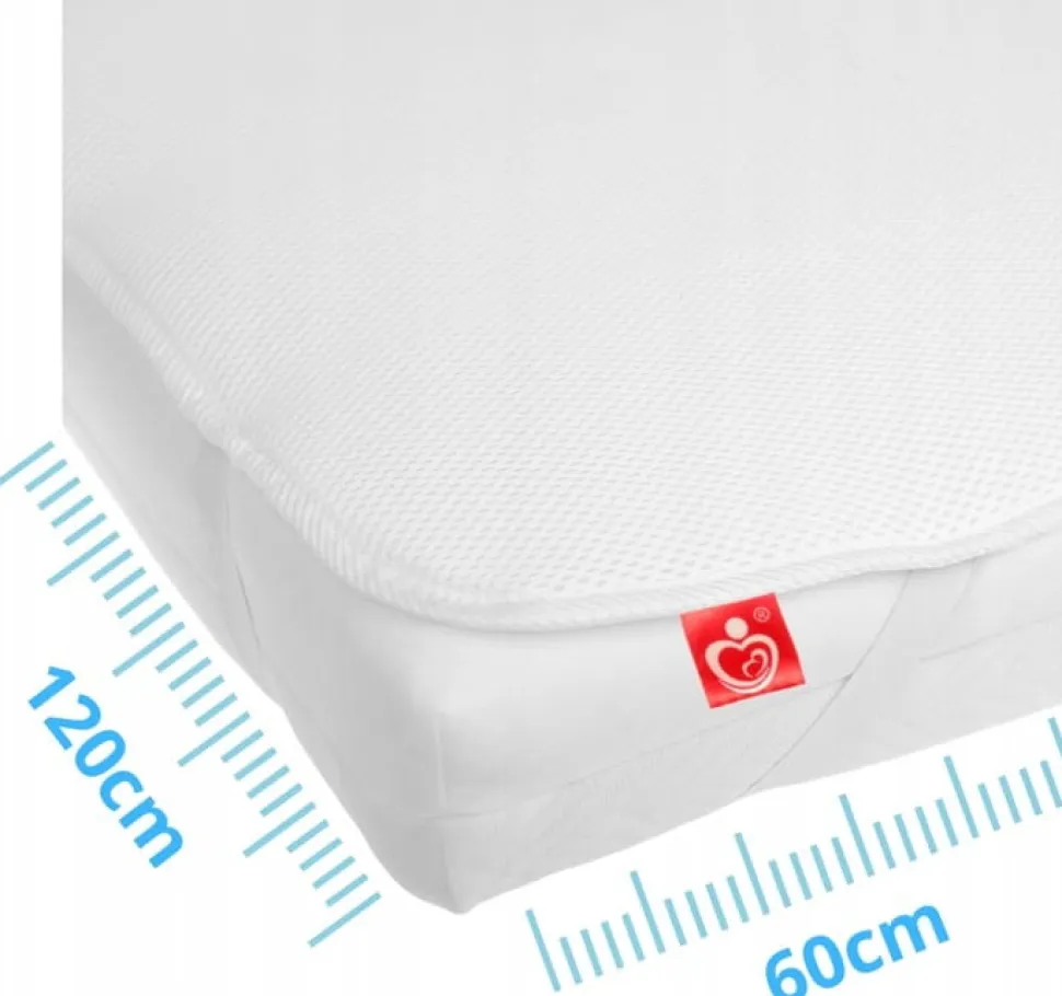 Ochraniacz podkład na materac 120X60 wodoodporny oddychający 3D Air Flow Babymam