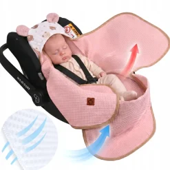 Otulacz do fotelika wózka nosidełka zapinany oddychający 3D AIR 3w1 Babymam