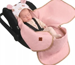 Otulacz do fotelika wózka nosidełka zapinany oddychający 3D AIR 3w1 Babymam