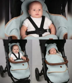 Otulacz do fotelika wózka nosidełka zapinany oddychający 3D AIR 3w1 Babymam