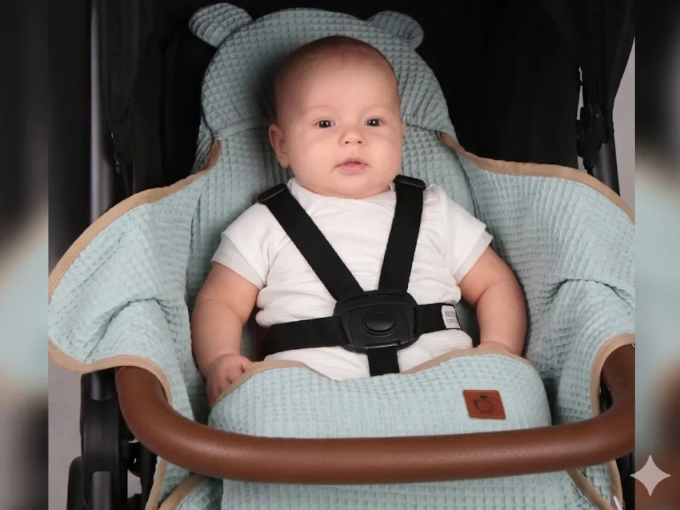 Otulacz do fotelika wózka nosidełka zapinany oddychający 3D AIR 3w1 Babymam