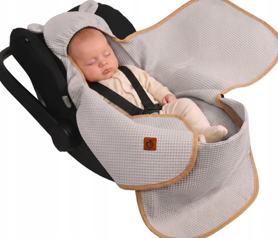 Otulacz do fotelika wózka nosidełka zapinany oddychający 3D AIR 3w1 Babymam