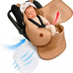 Otulacz do fotelika wózka nosidełka zapinany oddychający 3D AIR 3w1 Babymam
