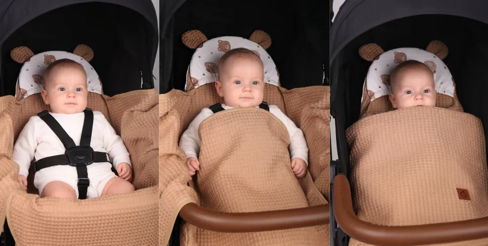 Otulacz do fotelika wózka nosidełka zapinany oddychający 3D AIR 3w1 Babymam