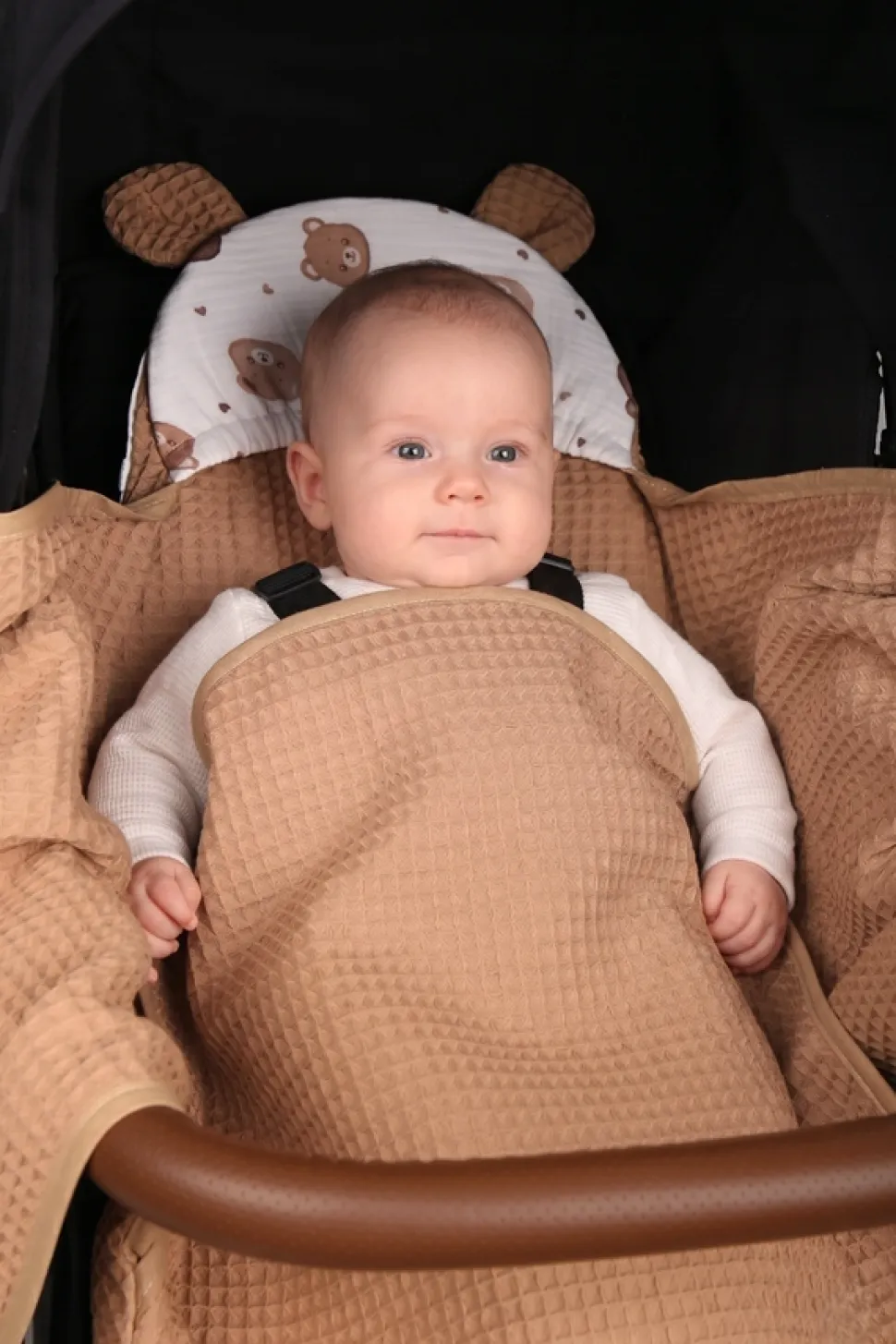 Otulacz do fotelika wózka nosidełka zapinany oddychający 3D AIR 3w1 Babymam