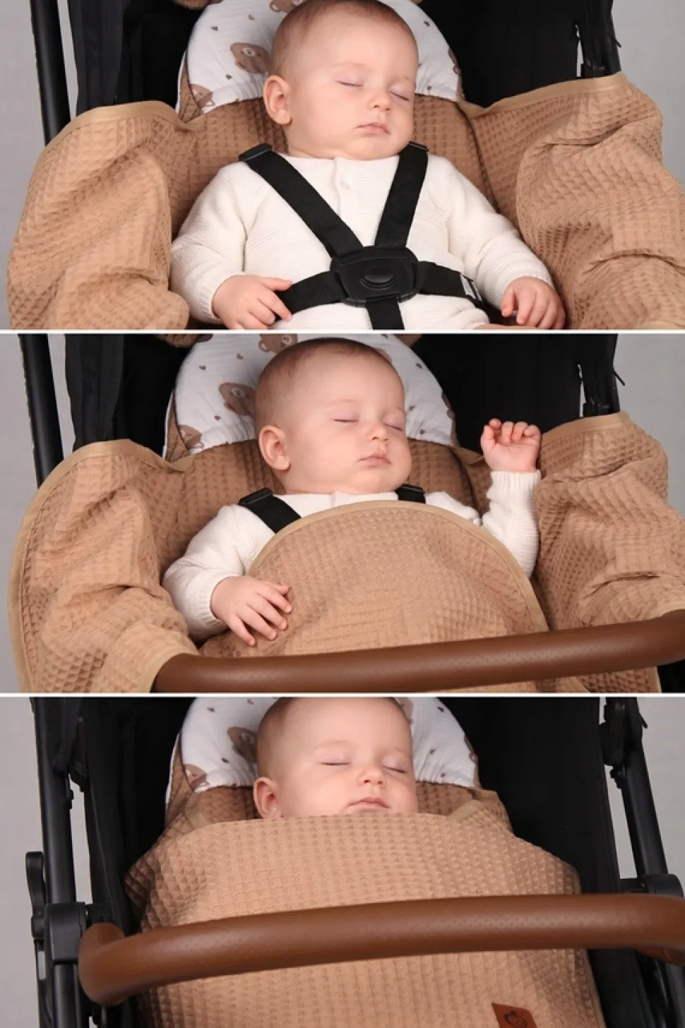 Otulacz do fotelika wózka nosidełka zapinany oddychający 3D AIR 3w1 Babymam