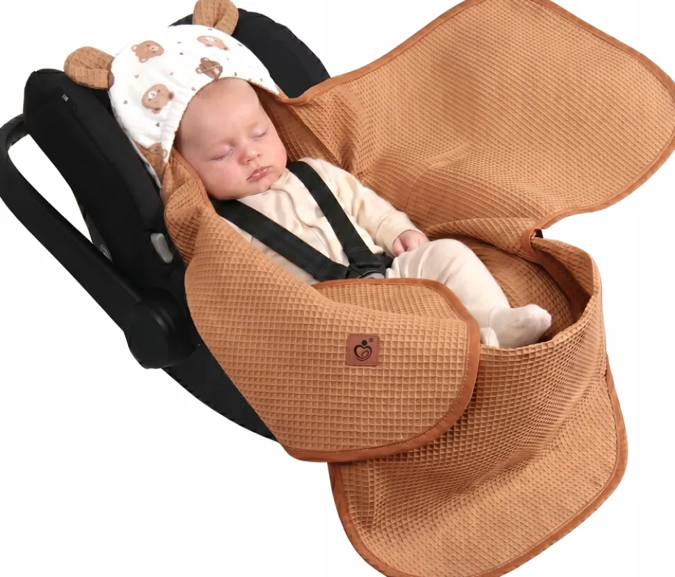 Otulacz do fotelika wózka nosidełka zapinany oddychający 3D AIR 3w1 Babymam