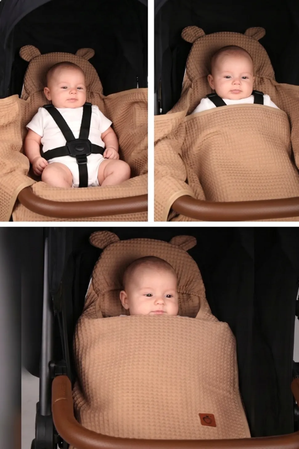 Otulacz do fotelika wózka nosidełka zapinany oddychający 3D AIR 3w1 Babymam