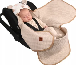 Otulacz do fotelika wózka nosidełka zapinany oddychający 3D AIR 3w1 Babymam