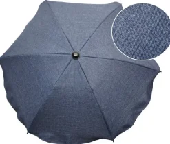 Parasolka do wózka uniwersalna melanż len lniana z uchwytem