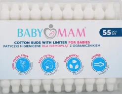 Patyczki higieniczne z ogranicznikiem bawełniane 275szt Babymam