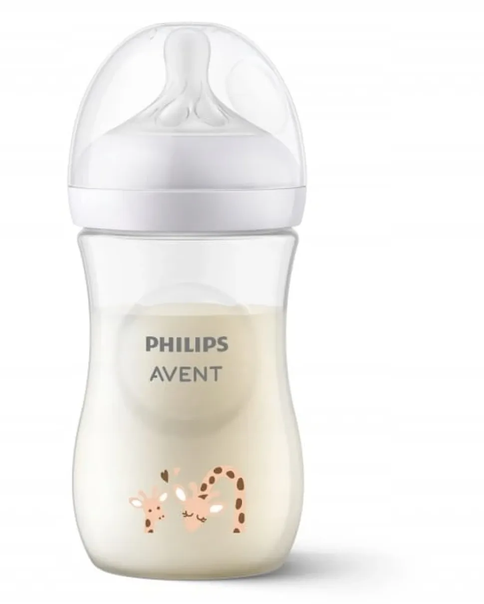 Philips Avent butelka antykolkowa natural 3 response 260ml SCY903/66 żyrafa