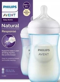 Philips Avent butelka antykolkowa natural response 3 260ml niebieska SCY903/21