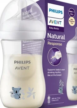 Philips Avent butelka antykolkowa natural 3 response 260ml SCY903/67 koala