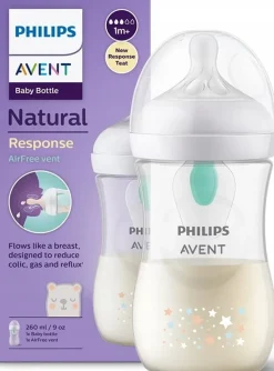 Philips Avent butelka natural response airfree 260ml SCY673/82 gwiazdy