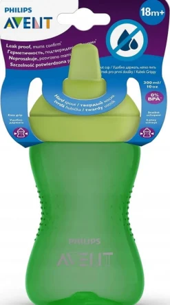 Philips avent kubek z twardym ustnikiem 300ml 18m+ zielony