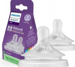 Philips Avent natural response smoczek do butelki 2szt 6m+ SCY965/02
