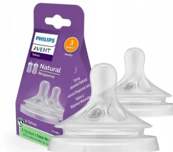Philips Avent natural response smoczek do butelki 2szt 1m+ SCY963/02