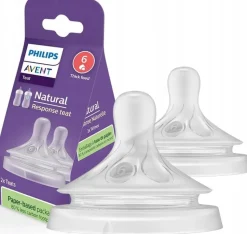 Philips Avent natural response smoczek do kaszek 2szt 6m+ SCY966/02