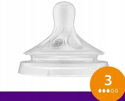 Philips avent natural zestaw smoczków do butelki smoczki response 1m+ 3m+ 6m+