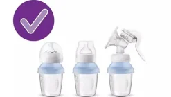 Philips Avent pojemniki na pokarm mleko 180ml 10szt + adaptery