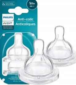Philips Avent smoczek antykolkowy do butelki anti-colic 3m+ 2szt