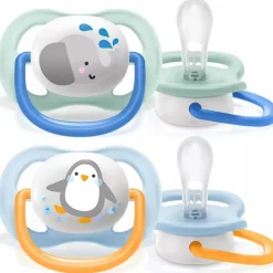 Philips Avent smoczek ultra air 0-6m oddychający + etui