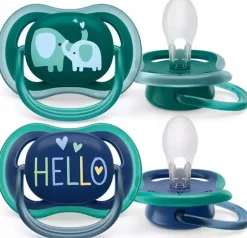Philips Avent smoczek ultra air oddychający deco 18m+ etui