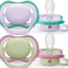 Philips Avent smoczek ultra air 0-6m oddychający + etui