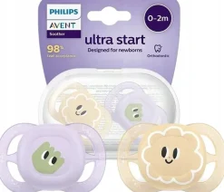 Philips Avent smoczek ultra start day dla noworodka 0-2m + Etui