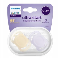 Philips Avent smoczek ultra start day dla noworodka 0-2m + Etui