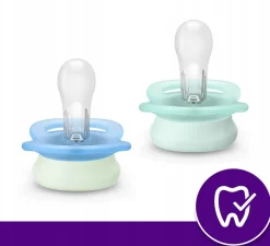 Philips Avent smoczek ultra start day dla noworodka 0-2m + etui 2szt