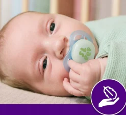 Philips Avent smoczek ultra start day dla noworodka 0-2m + etui 2szt