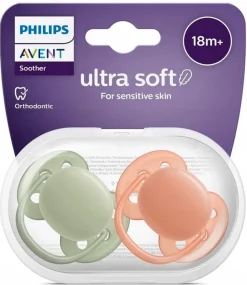 Philips Avent smoczek ultra soft 18m+ oddychający + etui
