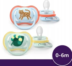 Philips Avent smoczek uspokajający ultra air 0-6m 2szt + Etui