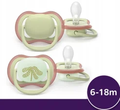 Philips avent smoczek uspokajający ultra air 6-18m nature day 2szt
