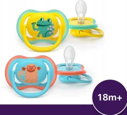 Philips avent smoczek uspokajający ultra air daytime boy 18m+ 2szt