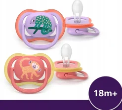 Philips avent smoczek uspokajający ultra air day girl 18m+ 2szt